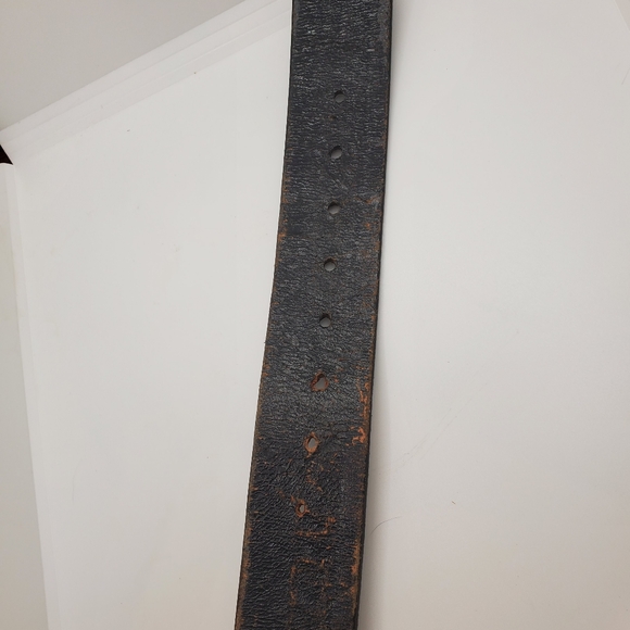 Aker Alex shoemaker & son leather belt brass buckle size 40 - Picture 7 of 10